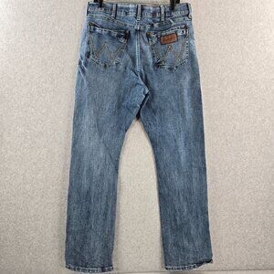 Wrangler Retro Jeans Mens 36x36 Relaxed Boot Cut Western Rodeo Stretch Denim 35"